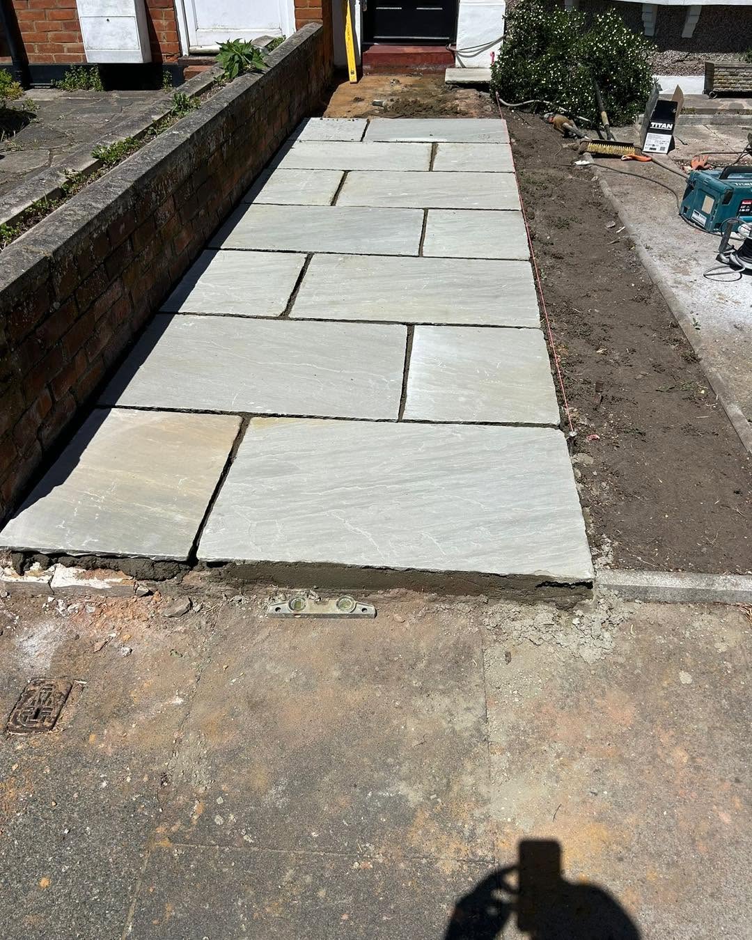 New front path and step